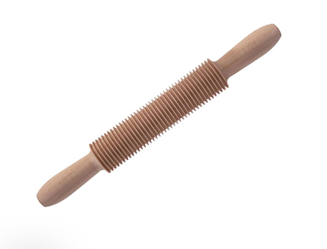 Beechwood Spaghetti Cutter Rolling Pin