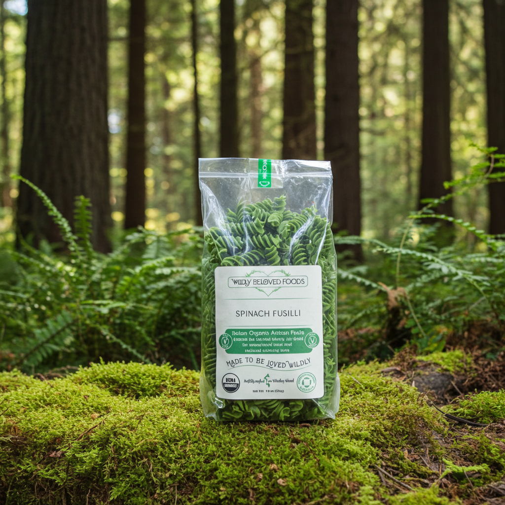 Fusilli - Spinach Vegan - Dried
