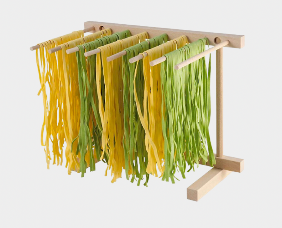 Eppicotispai Pasta Drying Rack — Natural Beechwood, Collapsible ...