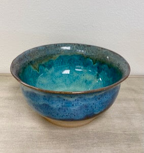 Aqua Shimmer Medium Bowl