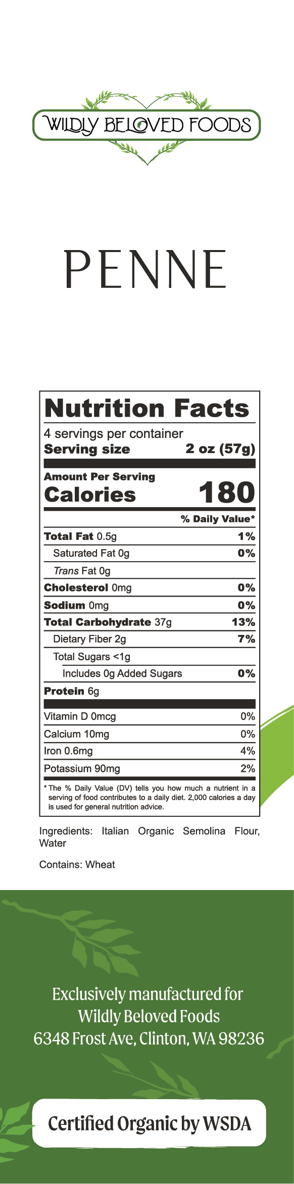 Penne - Vegan - Dried